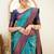 jacquard rama green jacquard art art silk fancy saree with unstitched blouse