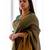 fashionable green woven cotton silk kerala saree with unstitched blouse
