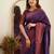 bollywood purple  self design cotton silk kerala saree with unstitched blouse