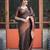 indian copper self design south silk fancy saree with unstitched blouse