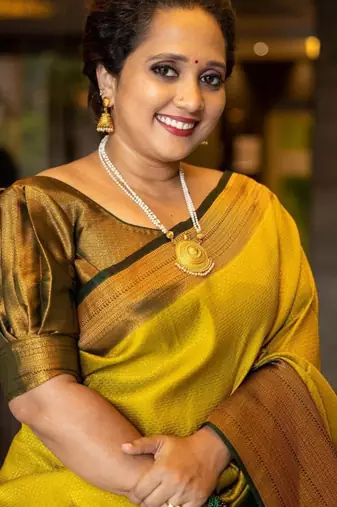 celebrity type dark yellow resham thread pure art silk blend multicolor saree with unstitched blouse