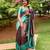 trendy aqua blue woven pure art silk gift saree with unstitched blouse