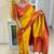 indian yellow resham thread cotton silk kerala saree with unstitched blouse