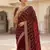 Maroon Color Sequence Embroidery Work With Cut Work Border Silk Saree