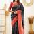 pure black jacquard south silk fancy saree with unstitched blouse