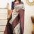 jacquard grey  self design cotton silk kerala saree with unstitched blouse