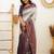 jacquard grey  self design cotton silk kerala saree with unstitched blouse
