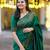 soft green woven pure art silk blend multicolor saree with unstitched blouse