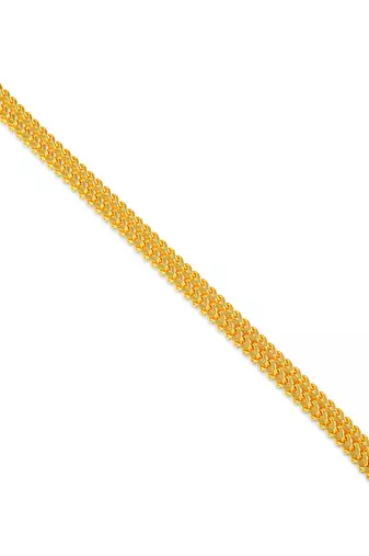 Brass micron gold thick heavy bracelet for men