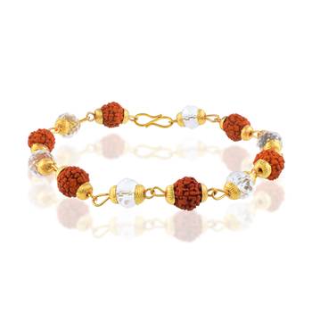 Rudraksh crystal bracelet for men women 1