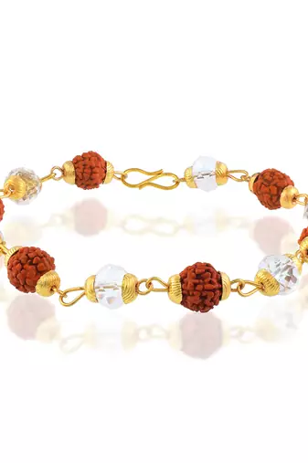 Rudraksh crystal bracelet for men women