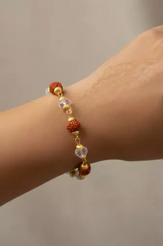 Rudraksh crystal bracelet for men women