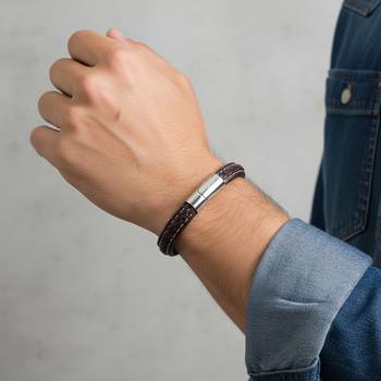 Leather bracelet for men fashion jewellery 3