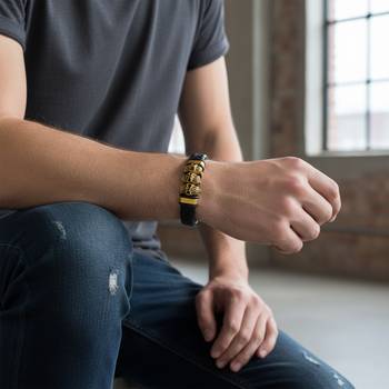 Leather bracelet for men fashion jewellery 3