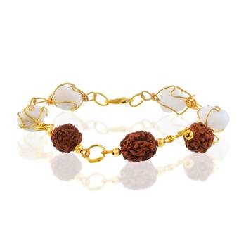 Rudraksh with machmani bracelet 1