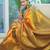 ethnic gold resham thread silk cotton bollywood saree with unstitched blouse