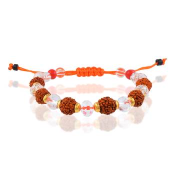 Rudraksh crystal bracelet for men women 1