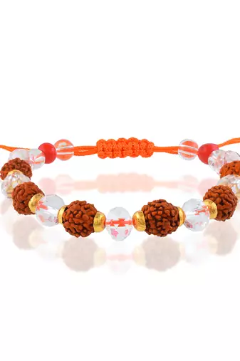 Rudraksh crystal bracelet for men women