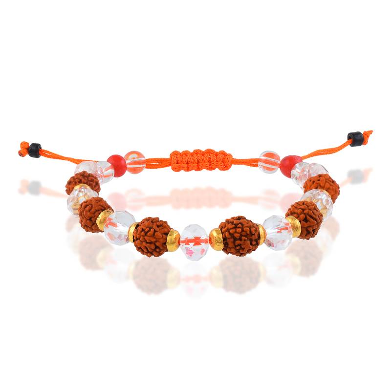 Rudraksh crystal bracelet for men women