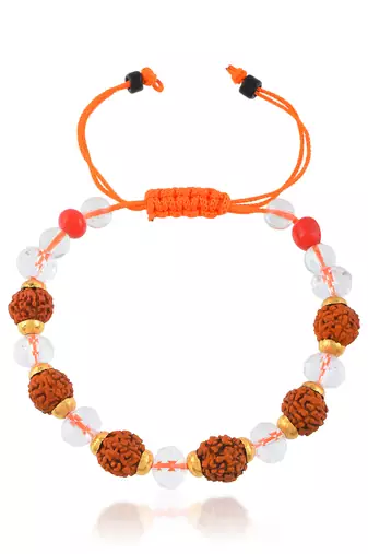 Rudraksh crystal bracelet for men women