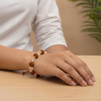 Rudraksh crystal bracelet for men women 3
