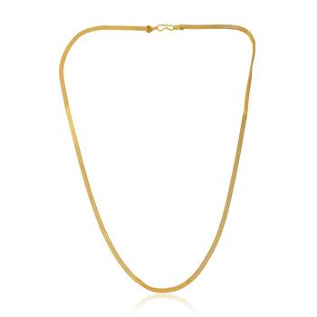 Brass goldplated long chain necklace men women 1