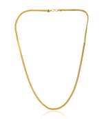 Brass goldplated long chain necklace men women