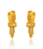 Pure brass micron gold plated women earrings