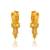 Pure brass micron gold plated women earrings