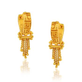 Pure brass micron gold plated women earrings 2