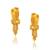 Pure brass micron gold plated women earrings