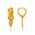 Pure brass micron gold plated women earrings