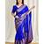 fashionable royal blue banarasi art silk blend light weight saree with unstitched blouse
