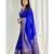 fashionable royal blue banarasi art silk blend light weight saree with unstitched blouse