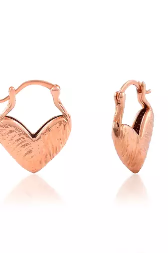 Pure copper heart shape fashion earrings for women