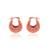 Pure copper rose gold plated tinka tokri design women earrings