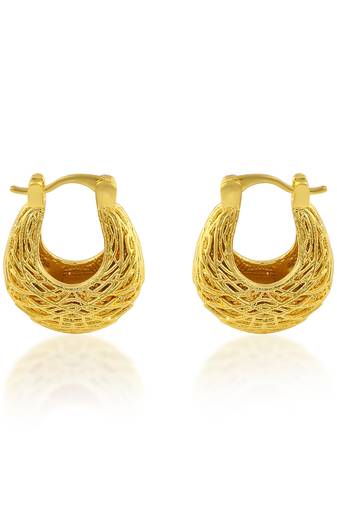 Brass gold plated tinka tokri design women earrings