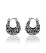 Pure copper oxidised antique silver plated tinka tokri design women earrings