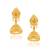 Brass gold plated jhumki earrings for women