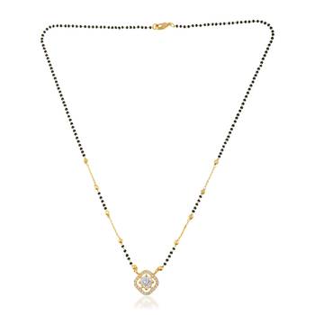 Cz sleek mangalsutra for women 1
