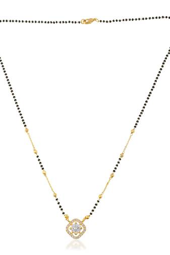 Cz sleek mangalsutra for women