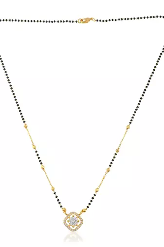 Cz sleek mangalsutra for women
