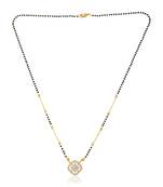Cz sleek mangalsutra for women