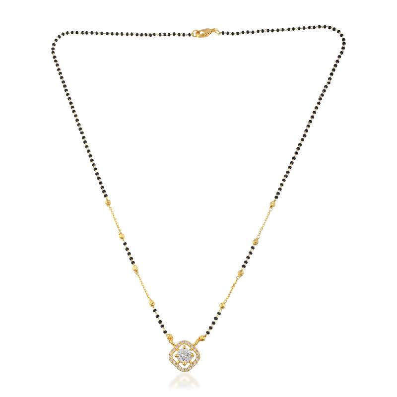 Cz sleek mangalsutra for women