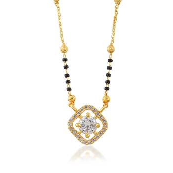 Cz sleek mangalsutra for women 2