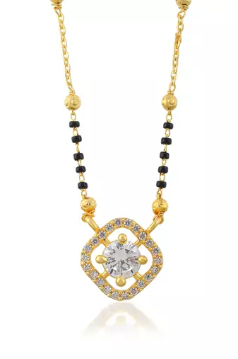 Cz sleek mangalsutra for women