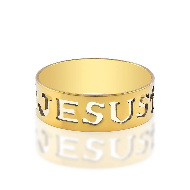 Brass jesus challa finger ring christian jewelery