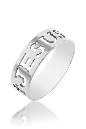 Brass jesus challa finger ring christian jewelery