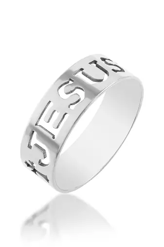 Brass jesus challa finger ring christian jewelery