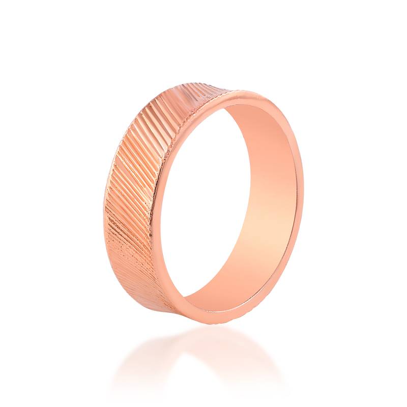 Pure copper challa finger band for men women